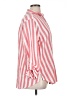 Unbranded Stripes Pink 3/4 Sleeve Button-Down Shirt Size 0X (estimated) - photo 4