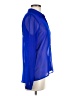 Charlotte Russe 100% Polyester Blue Long Sleeve Blouse Size M - photo 4
