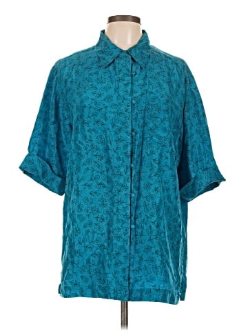 Assorted Brands Short Sleeve Silk Top (view 1)