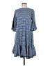 Lularoe Stripes Blue Casual Dress Size M - photo 1