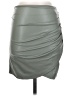 iris 100% Polyurethane Solid Gray Faux Leather Skirt Size S - photo 1