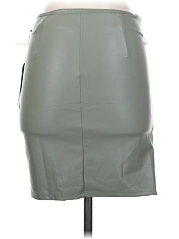 iris Faux Leather Skirt (view 2)