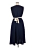 Connected Apparel 100% Polyester Color Block Blue Casual Dress Size 14 - photo 2