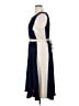 Connected Apparel 100% Polyester Color Block Blue Casual Dress Size 14 - photo 5