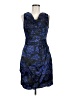 Marc New York 100% Polyester Paisley Blue Cocktail Dress Size 6 - photo 1