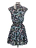 Rebecca Minkoff 100% Polyester Floral Blue Cocktail Dress Size XXS - photo 2