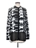 DKNYC Houndstooth Black Long Sleeve Blouse Size S - photo 1