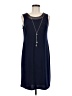 Assorted Brands Solid Blue Casual Dress Size M (estimated) - photo 1