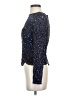 Cassandra Stone 100% Nylon Blue Long Sleeve Top Size 4 - photo 5