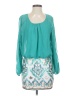 As U Wish Aztec Or Tribal Print Teal Casual Dress Size S - photo 1