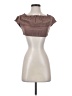 Threadbare Brown Short Sleeve Top Size 4 - photo 1