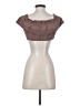 Threadbare Brown Short Sleeve Top Size 4 - photo 2