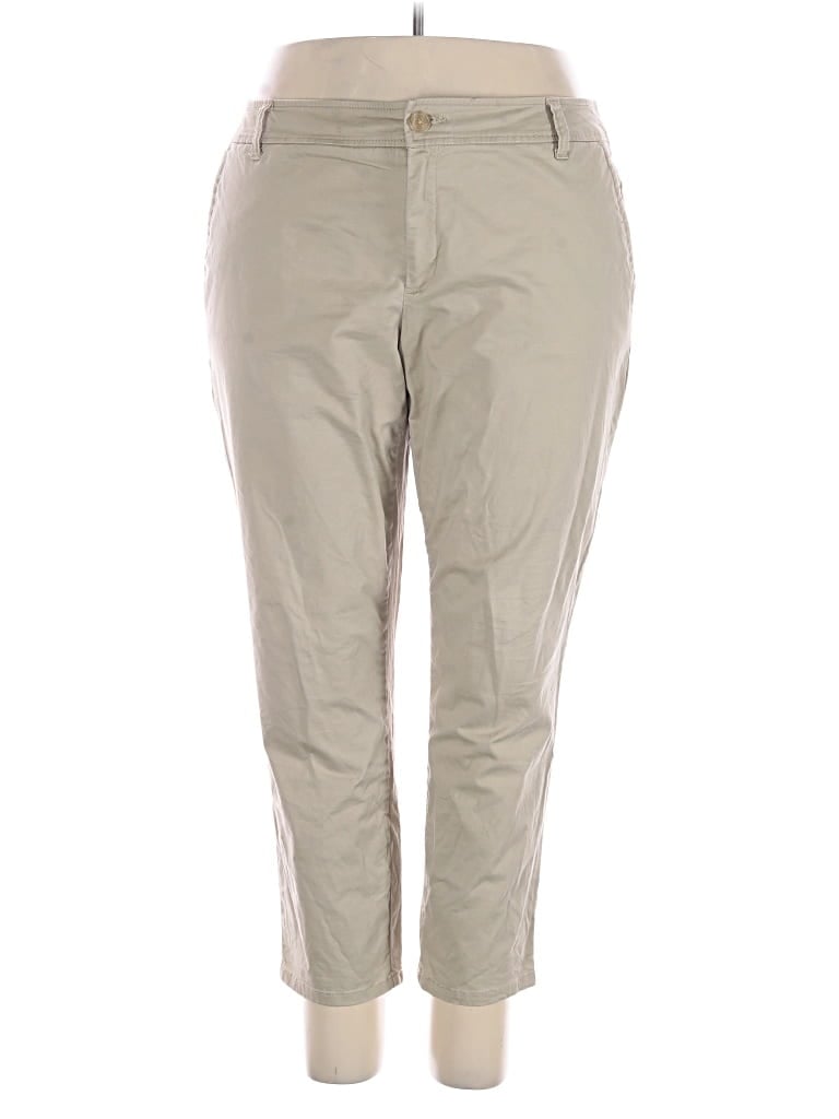 Pre-owned Liz Claiborne Khaki Pant In Tan
