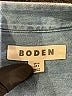 Boden Blue Long Sleeve Blouse Size 8 - photo 7