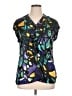 Alfani Teal Short Sleeve Blouse Size 16 - photo 1