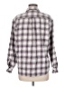 Classic Elements 100% Cotton Plaid Purple Long Sleeve Button-Down Shirt Size M - photo 2