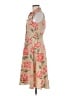 Gap 100% Polyester Floral Tan Casual Dress Size 8 Petite - photo 5