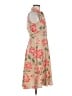 Gap 100% Polyester Floral Tan Casual Dress Size 8 Petite - photo 4