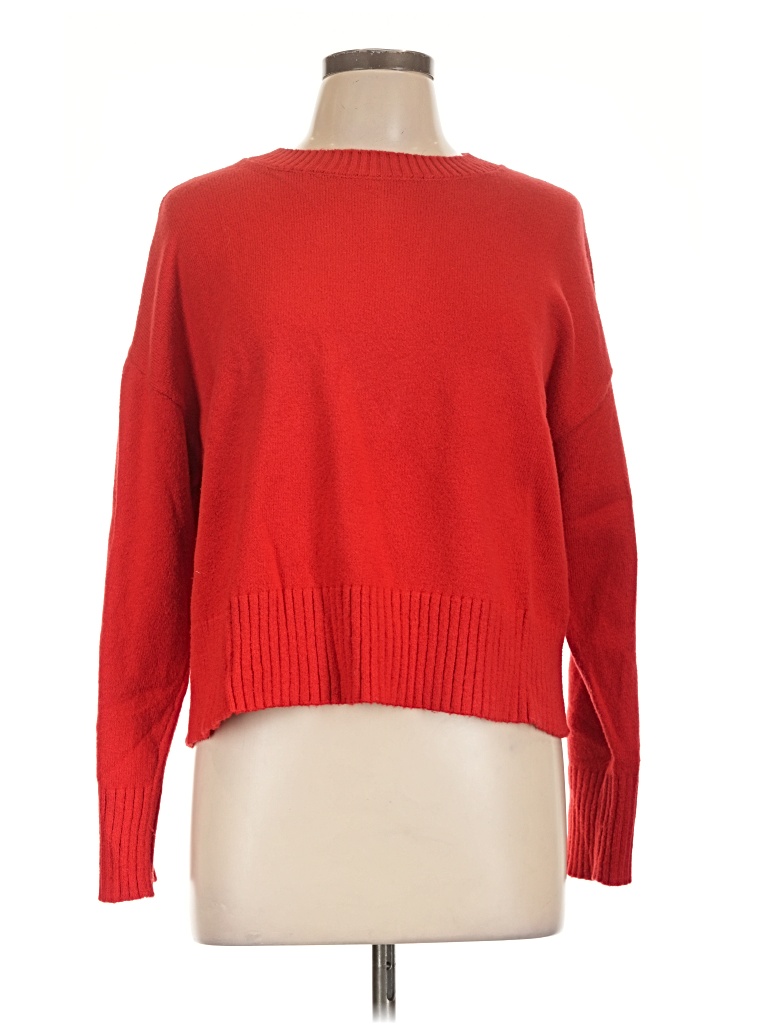 Pre-owned Ann Taylor Loft Pullover Sweater In Red
