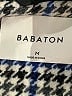 Babaton Houndstooth Gray Coat Size M - photo 6