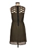 Studio Y 100% Polyester Solid Brown Casual Dress Size M - photo 2
