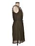 Studio Y 100% Polyester Solid Brown Casual Dress Size M - photo 4