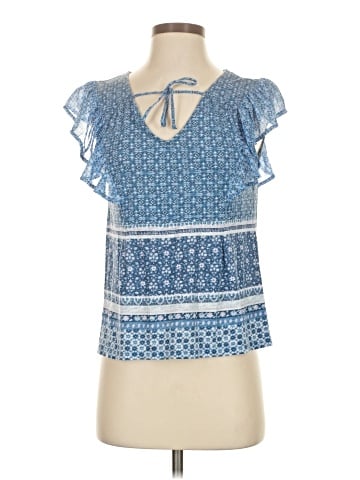 Lucky Brand Short Sleeve Blouse (view 1)
