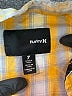Hurley 100% Cotton Plaid Yellow Short Sleeve Button-Down Shirt Size 7 - photo 3