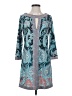 BCBGMAXAZRIA Paisley Teal Cocktail Dress Size S - photo 1