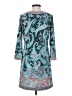 BCBGMAXAZRIA Paisley Teal Cocktail Dress Size S - photo 2