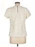 Leifsdottir 100% Polyester Ivory Short Sleeve Blouse Size M - photo 2