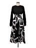 Unbranded 100% Polyester Graphic Black Casual Dress Size M - photo 1