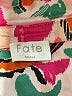 Fate Print Pink Long Sleeve Blouse Size S - photo 7
