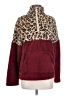 Coeur De Vague 100% Polyester Animal Print Burgundy Pullover Sweater Size S - photo 1