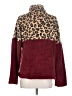 Coeur De Vague 100% Polyester Animal Print Burgundy Pullover Sweater Size S - photo 2