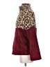 Coeur De Vague 100% Polyester Animal Print Burgundy Pullover Sweater Size S - photo 5