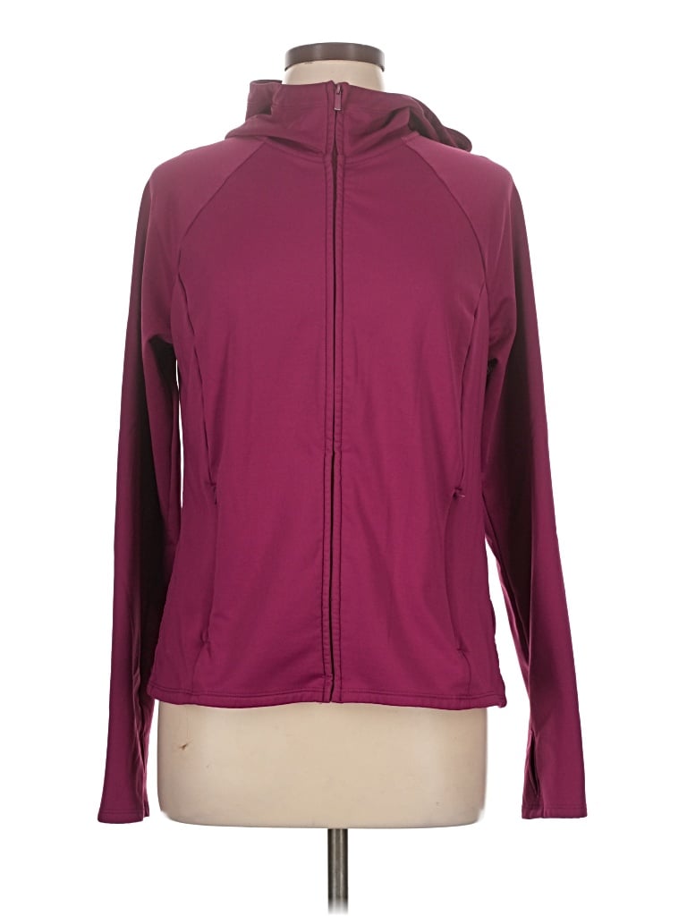 Pre-owned Active By Old Navy Zip Up Hoodie In Burgundy