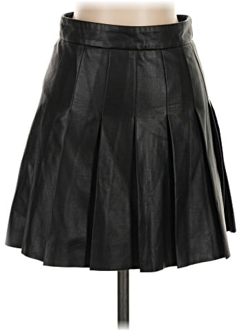 Sunday Best Faux Leather Skirt (view 1)