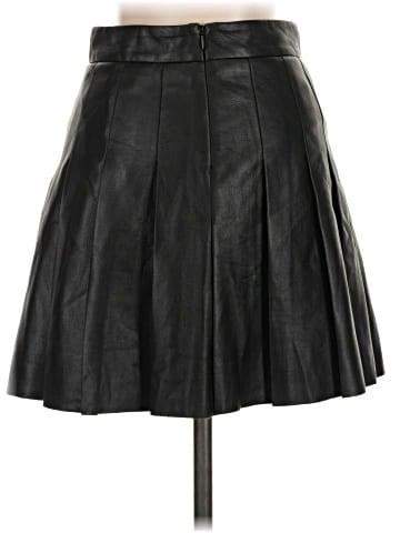 Sunday Best Faux Leather Skirt (view 2)