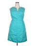 Boden Solid Teal Casual Dress Size 14 - photo 1