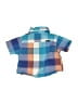 Hurley Plaid Blue Short Sleeve Button-Down Shirt Size 0-3 mo - photo 2