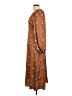 LoveShackFancy 100% Polyester Paisley Brown Casual Dress Size 10 - photo 5