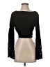 Winston White 100% Rayon Black Long Sleeve Top Size S - photo 1