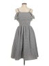 Unbranded Checkered-gingham Gray Cocktail Dress Size M - photo 1