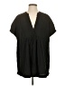 Free People Black Short Sleeve Blouse Size XS - photo 1