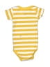 Hb 100% Cotton Stripes Yellow Short Sleeve Onesie Size Preemie - photo 2