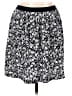 Joe Fresh 100% Polyester Paisley Black Casual Skirt Size L - photo 1