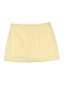 Unbranded 100% Polyester Solid Yellow Ivory Skort Size L - photo 2