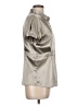 Max Edition Metallic Silver Short Sleeve Blouse Size L - photo 4