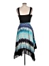 Melrose 100% Polyester Tie-dye Blue Cocktail Dress Size 12 Petite - photo 2